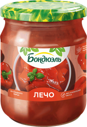 Лечо БОНДЮЭЛЬ отборный перец в томатном соусе, 520г