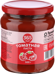 Изображение товара Паста томатная 365 ДНЕЙ 25%, 500г
