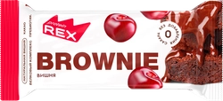 Пирожное протеиновое PROTEINREX Brownie, вишневое, 50г