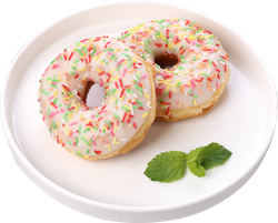 Изображение товара Донат ЛЕНТА FRESH глазированный с ароматом ванили, 58г