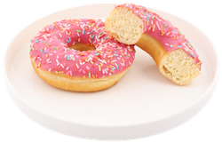 Изображение товара Донат ЛЕНТА FRESH глазированный со вкусом клубники, 58г