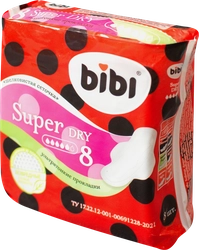 Прокладки BIBI Super Dry, 8шт