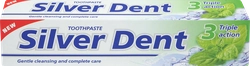 Зубная паста SILVER DENT Тройное действие, 100г