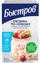 Изображение товара Хлопья овсяные БЫСТРОВ Ассорти, 175г