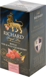 Чай черный RICHARD Royal Goji&Wild Strawberry арома, 25пак