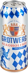 Пиво светлое безалкогольное GROTWERG Alkoholfrei фильтрованное пастеризованное не более 0,5%, 0.5л