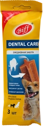 Лакомство для собак BIFF Dental Care Снек жевательный с говядиной, для средних пород, 77г