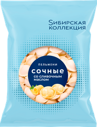 Изображение товара Пельмени СИБИРСКАЯ КОЛЛЕКЦИЯ Сочные, со сливочным маслом, 700г
