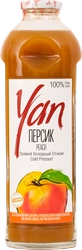 Сок YAN Персиково-яблочный прямого отжима, 0.93л