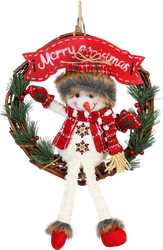 Изображение товара Венок HOMECLUB Гномик/Снеговик/Олень 30см, дизайн в ассортименте Арт. OH-2022-404