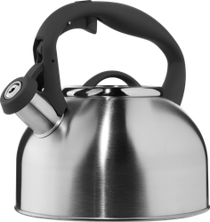 Изображение товара Чайник HOMECLUB Glide 2.5л, со свистком, нержавеющая сталь, нейлон, индукция