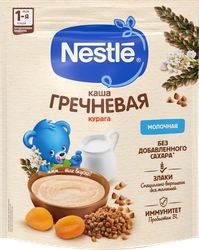 Изображение товара Каша гречневая NESTLE молочная, с курагой, с 5 месяцев, 200г