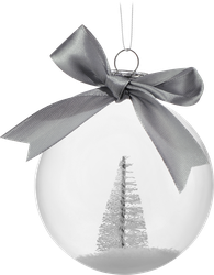 Изображение товара Шар елочный HOMECLUB Елочка 8см, стекло Арт. KM202215
