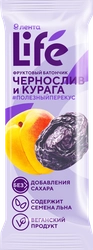 Батончик фруктовый ЛЕНТА LIFE Чернослив и курага, 33г