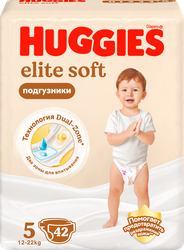 Изображение товара Подгузники HUGGIES Elite Soft 5 12–22кг, 42шт