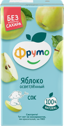 Изображение товара Сок ФРУТОНЯНЯ Яблоко осветленный без сахара, с 3 лет, 500мл