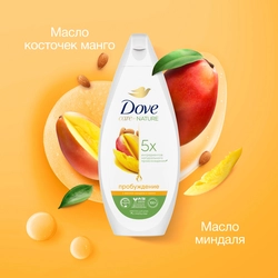 Крем-гель для душа DOVE с маслом миндаля и манго, 250мл