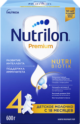 Изображение товара Смесь молочная NUTRILON Premium 4, с 18 месяцев, 600г
