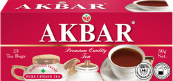 Изображение товара Чай черный AKBAR Красно-белая серия Ceylon байховый, 25пак