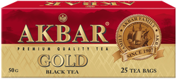 Чай черный AKBAR Gold байховый, 25пак