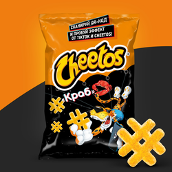 Снеки кукурузные CHEETOS Краб, 85г