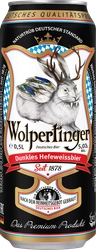 Пиво темное WOLPERTINGER Dunkles пшеничное нефильтрованное пастеризованное 5%, 0.5л