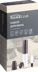 Набор для вина HOMECLUB электрический штопор, вакуумная пробка, аэратор Арт. MGS-KB1-602103