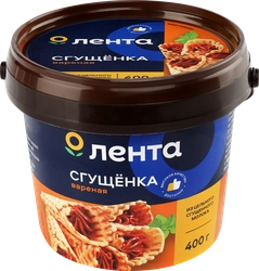 Продукт молокосодержащий ЛЕНТА Вареная сгущенка с сахаром 3%, без змж, 400г