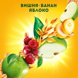 Продукт питьевой J7 из яблок, бананов, вишни и черной моркови с овсяным хлопьями, 300мл