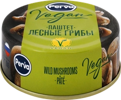 Паштет PERVA Extra Vegan, с лесными грибами, 100г