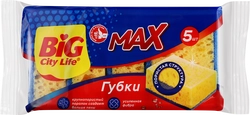 Губки для посуды BIG CITY LIFE Max, крупнопористые, 5 шт