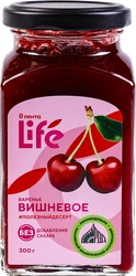 Варенье ЛЕНТА LIFE Вишневое, без сахара, 300г