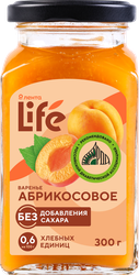 Изображение товара Варенье ЛЕНТА LIFE Абрикосовое, без сахара, 300г