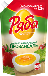 Изображение товара Майонез РЯБА Провансаль Классический 50,5%, 630г