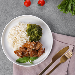Рис ЛЕНТА FRESH с курицей терияки и брокколи, 250г