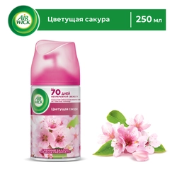 Баллон сменный для автоматического освежителя воздуха AIR WICK Freshmatic Цветущая сакура, 250мл