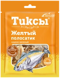 Желтый полосатик сушено-вяленый ТИКСЫ со вкусом копчения, 70г