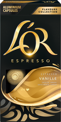 Изображение товара Кофе молотый в капсулах L'OR Espresso Vanilla с ароматом ванили натуральный жареный, 10кап