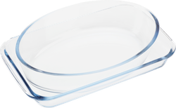 Изображение товара Набор форм для запекания HOMECLUB 2 предмета, прямоугольное блюдо, овальное блюдо, жаропрочное стекло Арт. LS1604