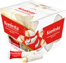 Изображение товара Конфеты KONFESTA Глазированные с кокосовой начинкой, 150г