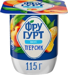 Продукт йогуртный ФРУГУРТ с персиком 2,5%, без змж, 115г