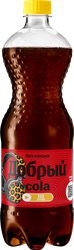 Изображение товара Напиток ДОБРЫЙ Cola без сахара сильногазированный, 1л