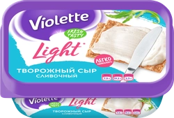 Сыр творожный КАРАТ Виоллета Light сливочный 60%, без змж, 160г