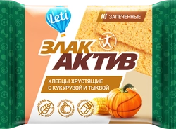 Хлебцы LETI Злак Актив хрустящие с кукурузой и тыквой, 60г