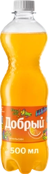 Напиток ДОБРЫЙ Апельсин с витамином С сильногазированный, 0.5л