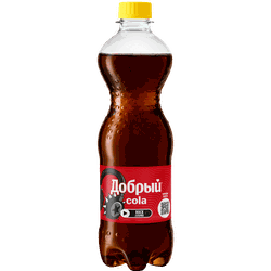 Изображение товара Напиток ДОБРЫЙ Cola сильногазированный, 0.5л