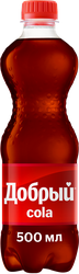 Напиток ДОБРЫЙ Cola сильногазированный, 0.5л