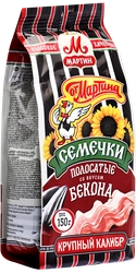 Семечки ОТ МАРТИНА полосатые отборные обжаренные со вкусом бекона, премиум, 150г