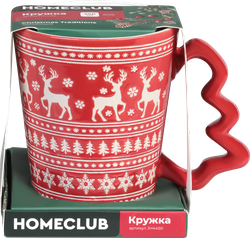 Изображение товара Кружка HOMECLUB Подарок 340мл, керамика, подарочная упаковка, в ассортименте, Арт. JH4450