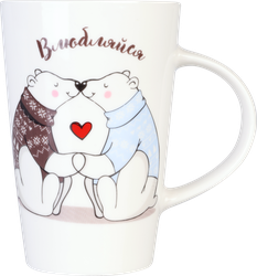 Изображение товара Кружка HOMECLUB Лесные гости 420мл, фарфор, в ассортименте, Арт. ED-c6